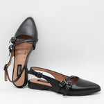 MULES EN CUIR À BRIDE ARRIÈRE