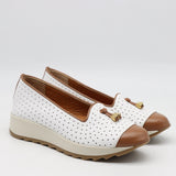 BALLERINES BASKETS EN CUIR