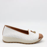 BALLERINES BASKETS EN CUIR