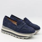 BALLERINES BASKETS EN DAIM CUIR