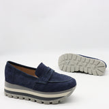 BALLERINES BASKETS EN DAIM CUIR