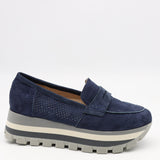 BALLERINES BASKETS EN DAIM CUIR