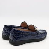 MOCASSINS COMPENSÉES EN CUIR IMPRIMÉES