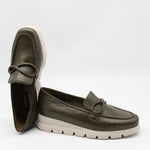 MOCASSINS COMPENSÉES EN CUIR