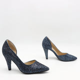 ESCARPINS POINTU PAILLETÉS À TALONS