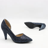 ESCARPINS POINTU PAILLETÉS À TALONS