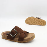 SANDALES-SABOTS MEDICALES À BOUCLES EN CUIR
