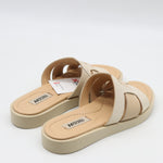 MULES PLATES EN  CUIR