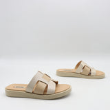 MULES PLATES EN  CUIR