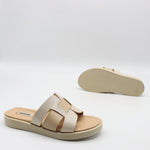 MULES PLATES EN  CUIR