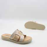 MULES PLATES EN  CUIR