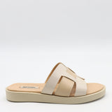 MULES PLATES EN  CUIR
