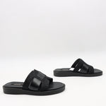 MULES PLATES EN  CUIR