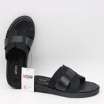 MULES PLATES EN  CUIR