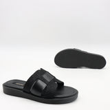 MULES PLATES EN  CUIR