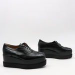 DERBIES COMPENSÉES EN CUIR