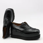 DERBIES COMPENSÉES EN CUIR