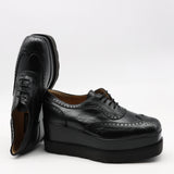 DERBIES COMPENSÉES EN CUIR