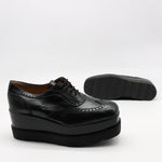 DERBIES COMPENSÉES EN CUIR