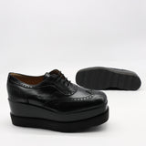 DERBIES COMPENSÉES EN CUIR