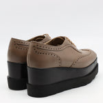 DERBIES COMPENSÉES EN CUIR