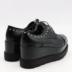 DERBIES COMPENSÉES EN CUIR