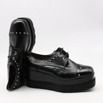 DERBIES COMPENSÉES EN CUIR