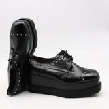 DERBIES COMPENSÉES EN CUIR