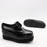 DERBIES COMPENSÉES EN CUIR