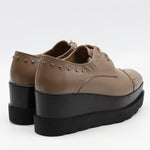 DERBIES COMPENSÉES EN CUIR