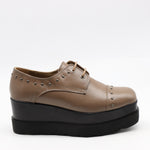 DERBIES COMPENSÉES EN CUIR