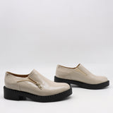 CHAUSSURES À ÉLASTIQUE EN CUIR VERNIS