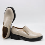 CHAUSSURES À ÉLASTIQUE EN CUIR VERNIS