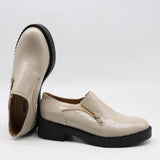 CHAUSSURES À ÉLASTIQUE EN CUIR VERNIS