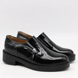 CHAUSSURES À ÉLASTIQUE EN CUIR VERNIS