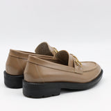 MOCASSINS EN CUIR ET MORS DORÉ