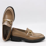MOCASSINS EN CUIR ET MORS DORÉ