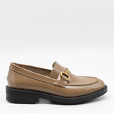 MOCASSINS EN CUIR ET MORS DORÉ