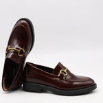 MOCASSINS EN CUIR ET MORS DORÉ