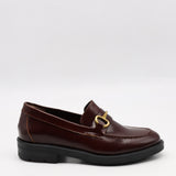 MOCASSINS EN CUIR ET MORS DORÉ