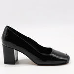 ESCARPINS EN CUIR VERNIS ET BOUT CARRÉ