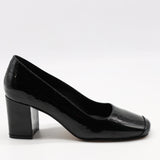 ESCARPINS EN CUIR VERNIS ET BOUT CARRÉ
