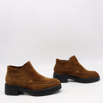 BOTTINES EN DAIM CUIR