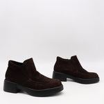 BOTTINES EN DAIM CUIR