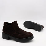 BOTTINES EN DAIM CUIR