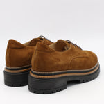 DERBIES EN DAIM CUIR ET SEMELLE CRANTÉE