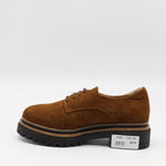 DERBIES EN DAIM CUIR ET SEMELLE CRANTÉE