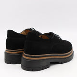 DERBIES EN DAIM CUIR ET SEMELLE CRANTÉE