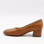 ESCARPINS EN CUIR EFFET CROCO