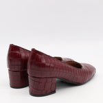 ESCARPINS EN CUIR EFFET CROCO